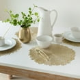 thumbnail image 3 of Mainstays Blossom Pressed Vinyl Table Placemat Gold 15.25" x 15.5", 3 of 7