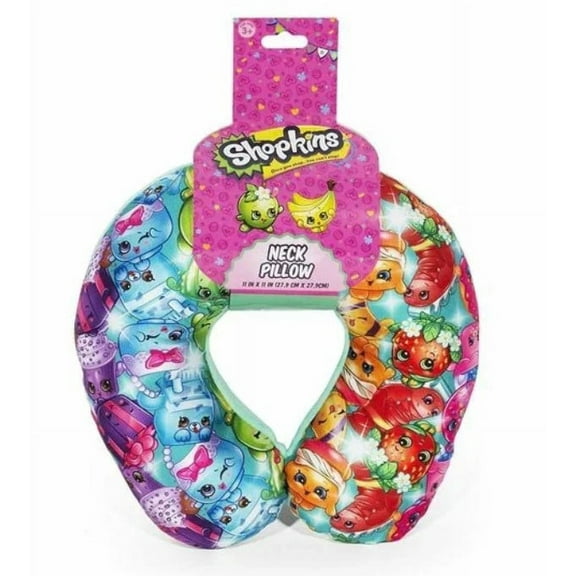 Shopkins Plush Neck Pillow Travel Pillow 11" x 11"