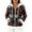 Black, variant on Women's Casual Fashion Long-Sleeved Zip-Up Fleece Hooded Cardigan with Christmas Snowflake Print for Women's Casual Fashion and Apparel,Black,L