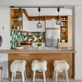 thumbnail image 5 of FSLiving Adjustable Height H Type Track Lighting E26 Smart LED Edison Bulbs with Timer Dark Green Hammered Glass Globe 4 ft Dimmable Pendant Light Decorate for Plant Kitchen Island Customizable, 5 of 9
