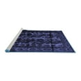 thumbnail image 2 of Ahgly Company Machine Washable Indoor Round Persian Blue Traditional Area Rugs, 6' Round, 2 of 4