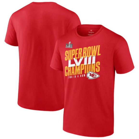 Kansas City Chiefs NFL Super Bowl LVIII Champs Iconic Victory T-shirt, Medium