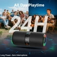 thumbnail image 6 of Portable Wireless Bluetooth Speaker with 36W Bass Loud Stereo Sound, 24H Playtime, IPX7 Waterproof, TWS Pairing, BT5.3, for Outdoor/Party/Home, Birthday Gift, 6 of 8