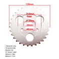 thumbnail image 4 of Rear Sprocket Rear Sprocket Fit For  Rear Sprocket 31 Tooth Fit For  Z50A Z50 Z50R Z50J Monkey Bike, 4 of 8