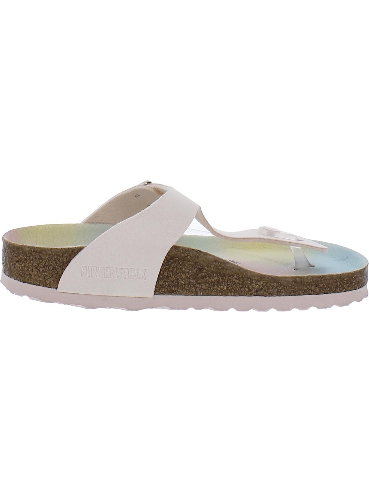 Birkenstock Womens Gizeh BS Faux Leather Slide T-Strap Sandals