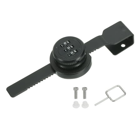 Uxcell Keyless Cabinet Lock, Zinc Alloy 3 Digit Password Combination Lock for Cabinet Door Latch, (Black)