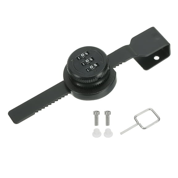 Uxcell Keyless Cabinet Lock, Zinc Alloy 3 Digit Password Combination Lock for Cabinet Door Latch, (Black)