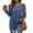 Blue Womens Long Sleeve Round-Neck Blouses & Shirts for Women, variant on Womens Scoop Neck Sweatshirts Dressy Tops Womens Fall Fashion Bishop Sleeve with Button Shirts Oversized T Shirts Solid Color Waffle Knitting Sweater Gifts for Women Trendy Gray 4