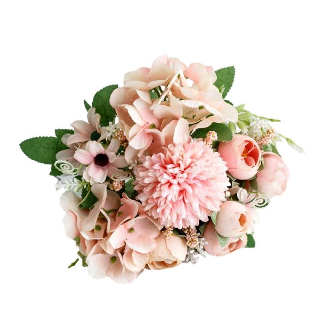 keepw Artificial Flower Realistic Flowers Imitation Roses Home Wedding Office Lasting Rose Centerpieces Photography Props Pink/type2