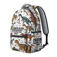 thumbnail image 2 of Cute Dinosaur Pattern Backpack for School,Cute School Bag,Schoolbag with Adjustable Shoulder Straps & Padded Back,15.3"x11"x7.1".﻿, 2 of 6