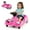 Rose red, variant on Costway 12V Ride on Toy Car Electric Go Kart with Cleaning Fun & Remote Control Blue