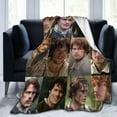 thumbnail image 2 of Soft Flannel Fleece Blanket Jamie Fraser Plush Throw Cozy Blankets for Couch Sofa 40"x30", 2 of 7