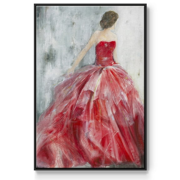 Redowa Framed Premium Gallery Wrapped Canvas - Ready to Hang - 17 x 25 - Black Floating Frame