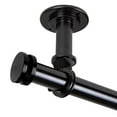 thumbnail image 3 of Central Design 100-50-1602CL 1 in. Dia. Leo Ceiling Curtain Rod, Black - 160-240 in., 3 of 3
