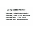 thumbnail image 4 of Passenger Right Side Front Door Window Door Glass Compatible with Volkswagen Golf III & Jetta III 1993-1995 / Golf & Jetta 1996-1999 4 Door Models, 4 of 6