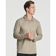 thumbnail image 2 of 3 Pack Men's Dry-Fit Long-Sleeve Active Polo Shirt - Casual Performance Golf Quick Dry (Available In Big & Tall), 2 of 6