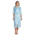 thumbnail image 2 of Casual Nights Women's Satin 2 Piece Robe and Nightgown Set, 2 of 2