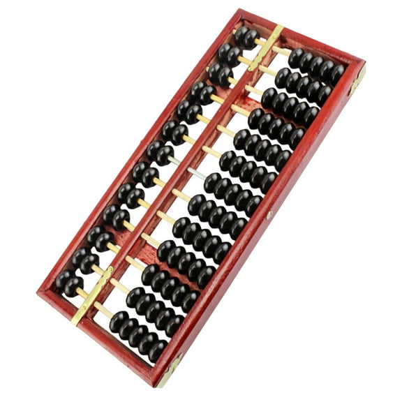 LOLIPPYY Vintage Wooden Abacus Educational Toy for Kids, 13- Brown Counting Tool and Decorative Item