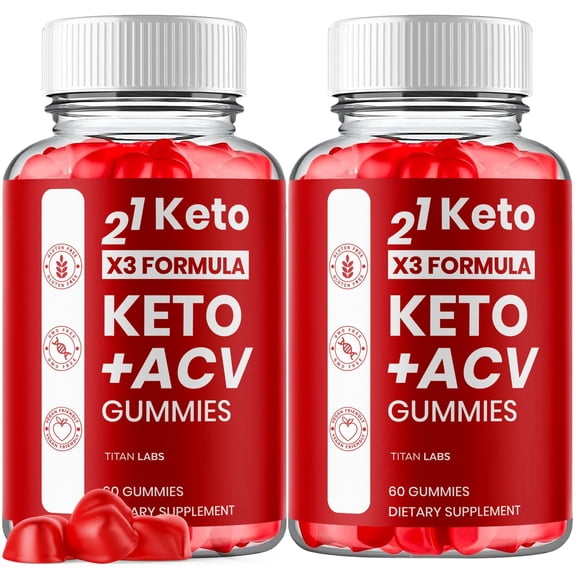 21 Keto Nutrition X3 Maximum Strength ACV Gummies Advanced Apple Cider Vinegar Supplement 1000MG Formula 120 Gummies