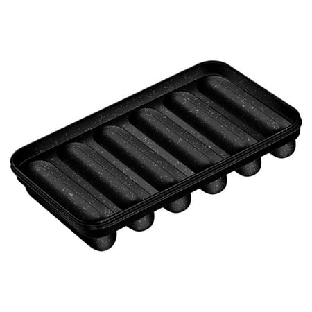 

1Pc Sausage Mold Stainless Baking Mold Steaming Supplementary Food Mold Black