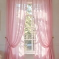 thumbnail image 5 of Sedona Designz 120 Inches Wide Sheer Voile Chiffon Fabric for Events - Pink, 5 of 11