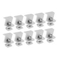thumbnail image 4 of PV Mounting Side Clamps, Easy To Install Solar Mount Z Brackets Standard Size Aluminum Alloy 10PCS Glossy Finish  For Panel Installation, 4 of 7