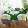 thumbnail image 6 of SKYSONIC Daisy Flower Tablecloth Waterproof Washable Polyester Square Table Cover Durable Tablecloth for Kitchen Dining Table Party Decor (60 X 90 Inch), 6 of 7