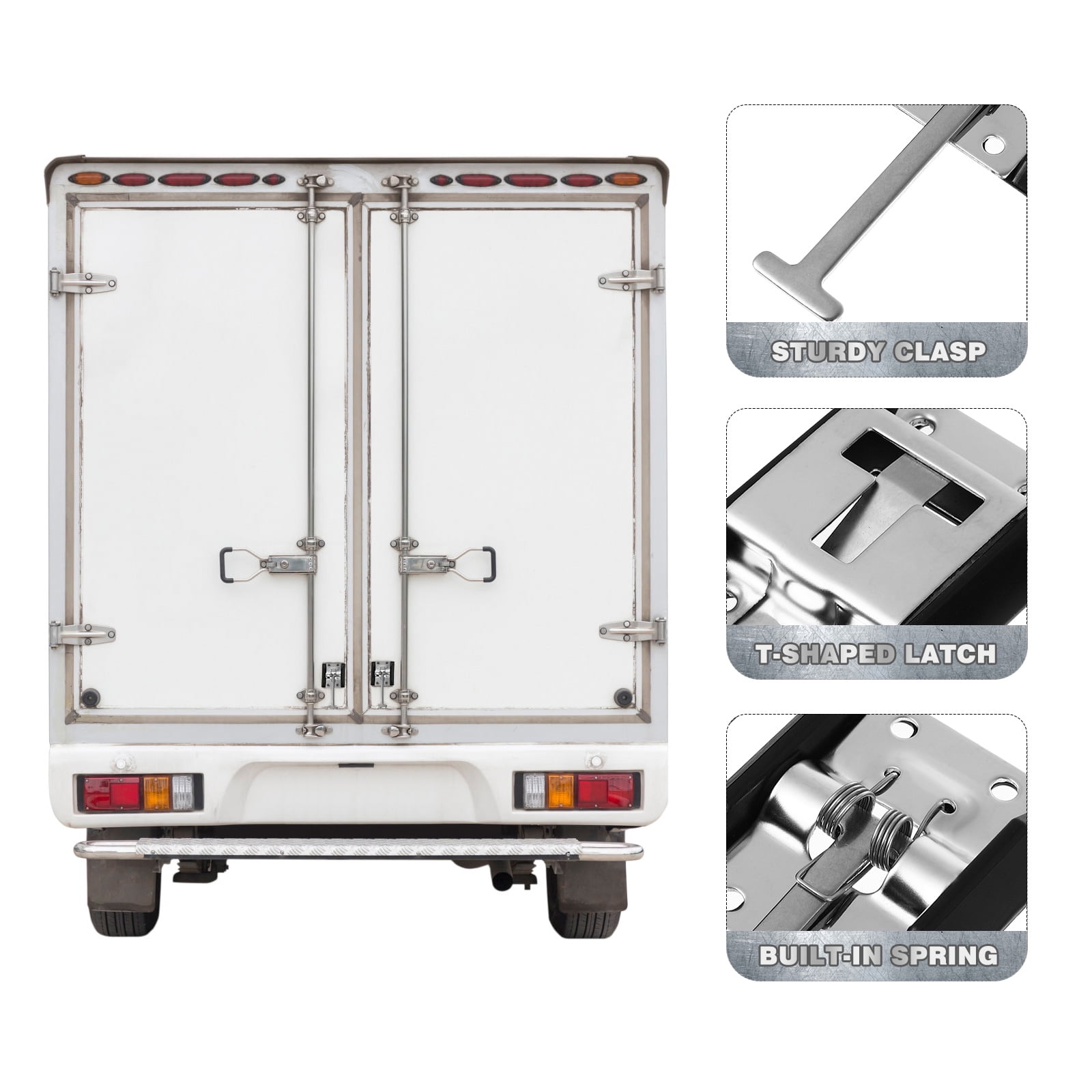 Stainless Steel T-Style Door Catch Hook – 4” Entry Door Latch Holder For RV, Trailer, Camper & Truck, Silver, Rustproof 304 Stainless