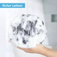 thumbnail image 6 of Bath Loofah Large 80g Shower Sponge Body Scrubber Mesh Pouf for Men and Women, Set of 4 (Black with White), 6 of 7