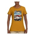 thumbnail image 2 of Wild Bobby Mustang Untamed American Spirit Ford Cars and Trucks Women Graphic Tee, Gold, 3X-Large, 2 of 6