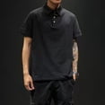 thumbnail image 2 of Camisetas casuales con cuello para hombre, ropa urbana cómoda, ropa holgada, top vintage, polo liso y elegante, camisetas para hombre al por mayor, 2 of 4
