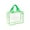 Green, variant on Clear Tote Bag Transparent PVC Shoulder Bag with Reinforced Handles and Zippered Closure for Everyday Use Travel Work School