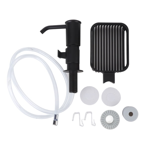 BIMZUC Kitchen Sink Soap Dispenser, Automatic Dish Soap Dispenser with Rack for 0.94 to 1.57in Hole Diameter