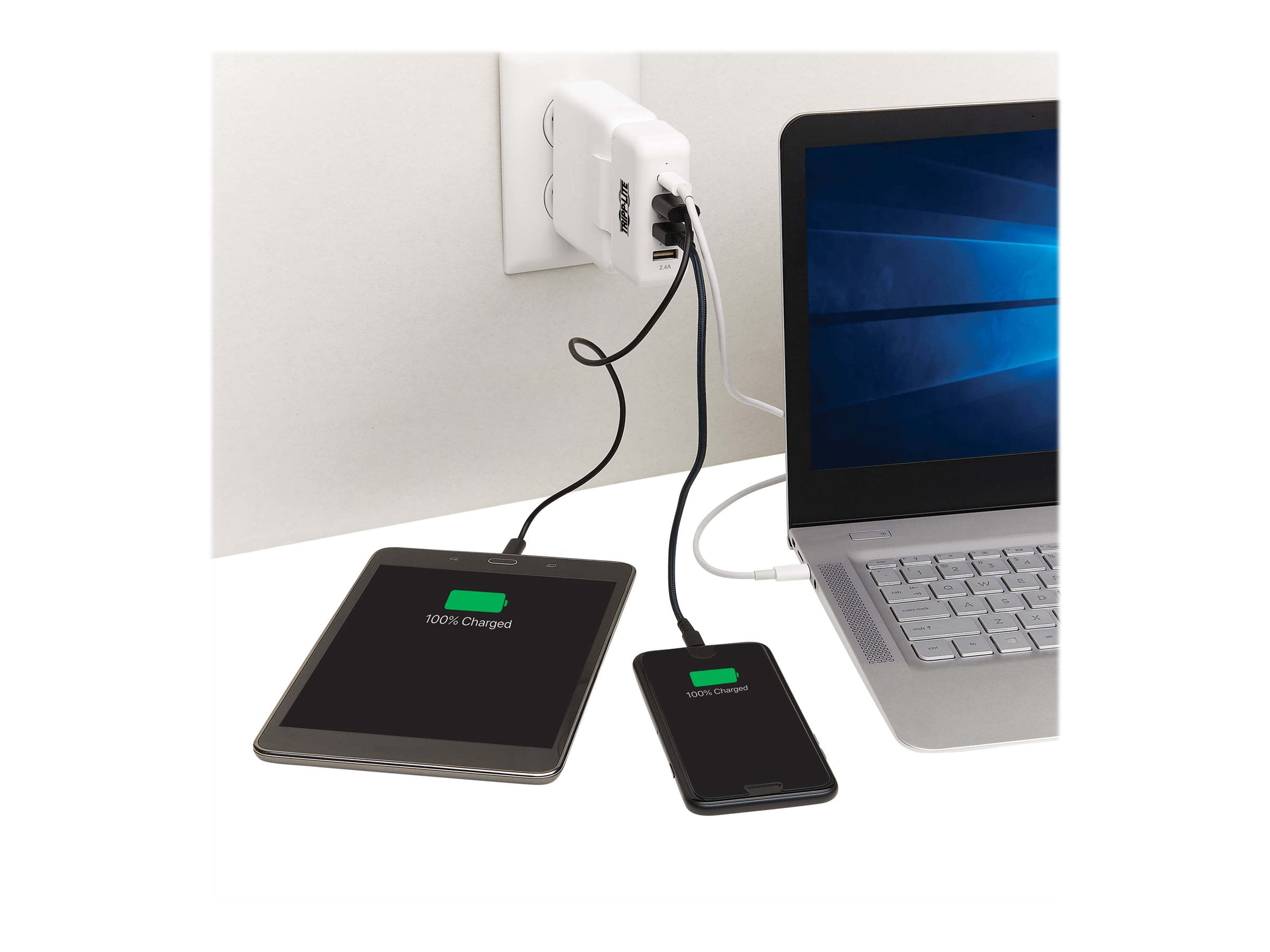 Tripp Lite Power Expansion Charging Hub Apple USB C Power Adapter 4-Port
