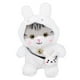 thumbnail image 3 of Juguete De Peluche De Gato Niños Suave Lindo Gato De Dibujos Animados Animal Muñeco De Peluche Decoración Regalo De Cumpleaños para Novia Blanco 8.1 X 6.9 X 11.4in, 3 of 5