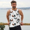 thumbnail image 6 of Picia Cool Chicken Printed Men’s Performance Tank, Men's Workout Tank Top Moisture-Wicking Tank Top Muscle tee, Breathable Workout Shirt-3X-Large, 6 of 7