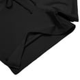 thumbnail image 6 of Women's Swimsuit Shorts Swim Bottom Side Split Board Shorts with Drawstring for Surfing Swimming Bathing, Black, 6 of 8