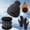 Dark Gray, variant on Women's Winter Thermal Set with Fleece Lining, Thickened Hat Scarf and Gloves for Cold Weather, Warm Three-Piece Accessory Set with Plush Inner,Windproof Winter Gear for Biking and Outdoor Activities