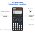 thumbnail image 4 of Pendancy Calculadora Cient&iacute;fica 417 Funci&oacute;n 2 L&iacute;neas 12 D&iacute;gitos Pantalla Escrita Calculadoras solares y bater&iacute;a &uacute;tiles Escolares para, 4 of 8