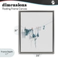 thumbnail image 4 of Stupell Industries Contemporary Teal Bikini on Clothesline Gray Floating Frame Canvas Art, 25 x 31, by Ziwei Li, 4 of 8