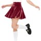 thumbnail image 5 of Falda Zhongda de terciopelo dorado para niños, falda de media longitud, falda para niñas, falda corta con cintura elástica para niñas, falda de poliéster para niñas, 5 of 9