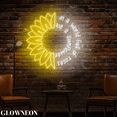 thumbnail image 3 of Glowneon Be A Sunflower Wall Led Light, Motivational Quotes Wall Art, 3 of 5