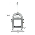 thumbnail image 4 of 32 in. Outdoor Wood Fired Pizza Oven in Stainless-Steel (KM-OKS-WFPO), 4 of 11