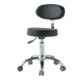 thumbnail image 1 of Swivel Stool with Back Support Modern Salon Stool for SPA Home Office Barber Black Gray Wheel, 1 of 8