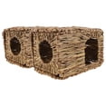 thumbnail image 4 of 2PCS Grass House Foldable House Small Animal Hideaway Guinea Pigs Rabbit House Indoor Outdoor Bunny Hideout Grass Rabbit Bed, 4 of 8