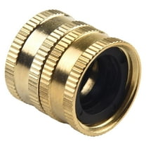 Solid Brass Garden Hose Adapter Female To Female 3/4 Inch Water Hose Connecter