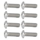 thumbnail image 1 of 100 Piezas M4 Tornillos de Cabeza de Botón Tornillos de Acero Galvanizado para Industrias de Maquinaria de Precisión ANGGREK  Otros, 1 of 8