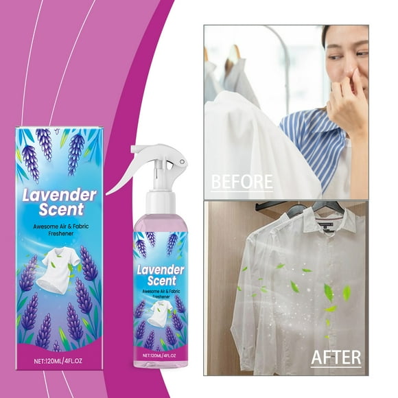 Lavender Fabric Spray and Linen Spray Carpet Deodorizer Mist Fabric Refresher Spray Long Lasting 120ml