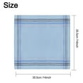 thumbnail image 6 of BKSDUEH Men's Soft Cotton Handkerchiefs, 12Pcs Classic Plaid Hankies, Vintage Pocket Square, 6 of 8