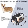 thumbnail image 2 of Easter 17x10x11.8 in Pet Carrier Bag - Fabric 900D Oxford Cloth - Sherpa Base - Nylon Webbing - Comfy & Durable Pet Travel Bag for Small Dogs - 200 Characters., 2 of 7